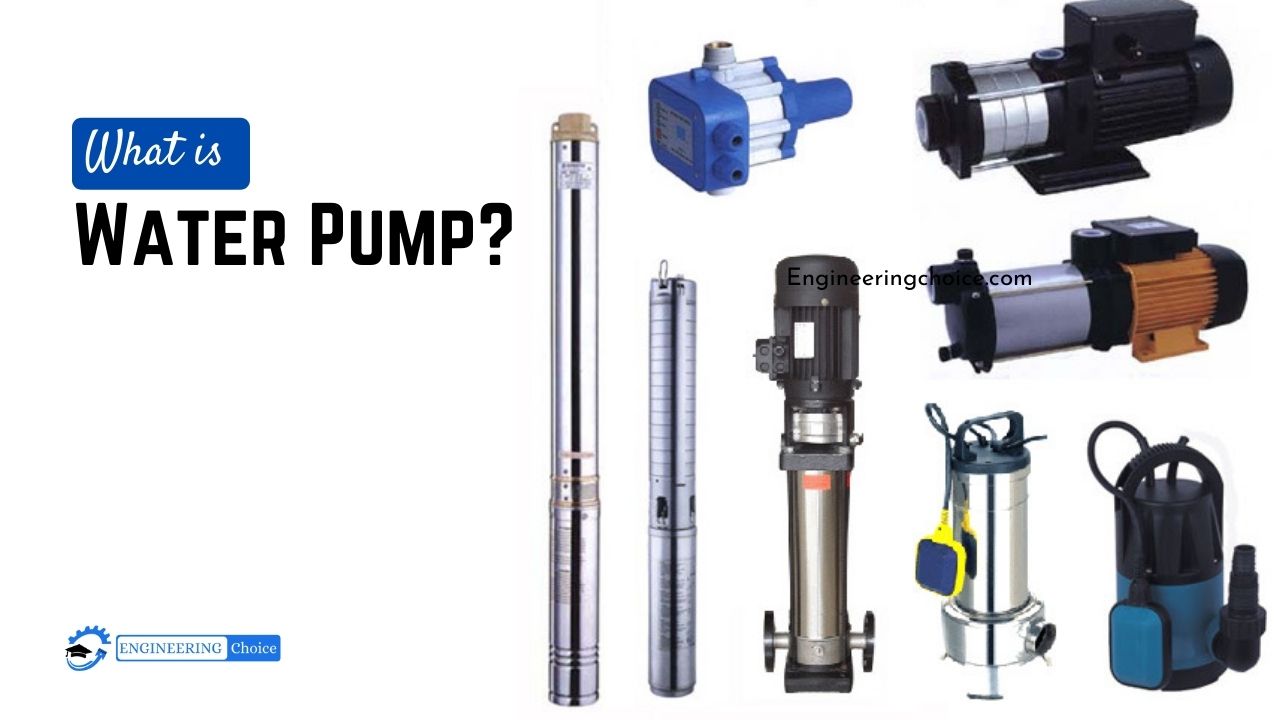 A water pump is an electromechanical machine that is used to increase the pressure of water to move it from one point to another.